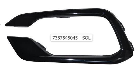 SİS FAR ÇERÇEVESİ SOL SİYAH EGEA 2020-> resmi