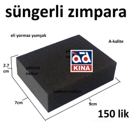 SÜNGER TAKOZ ZIMPARA 98X68X26 P150 KUM resmi