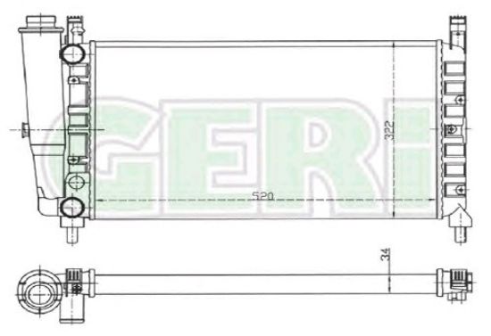 RADYATÖR RA0110950 UNO70 WO3330 resmi