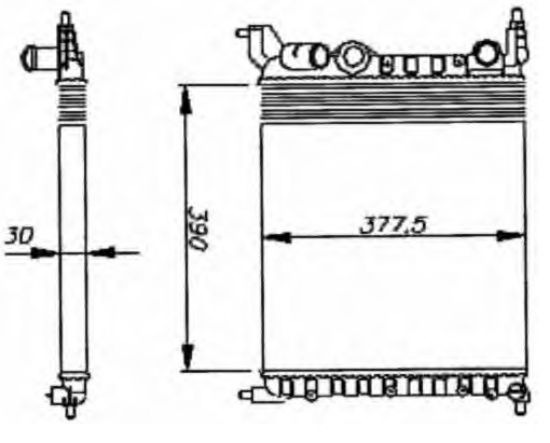 RADYATÖR 0527272AL R19 CLIO 1.2İ 1.4 (7701034770) resmi