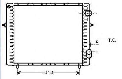 RADYATÖR 0528281AB CLIO 1.9 TDI RN RL RT (BRAZING) resmi