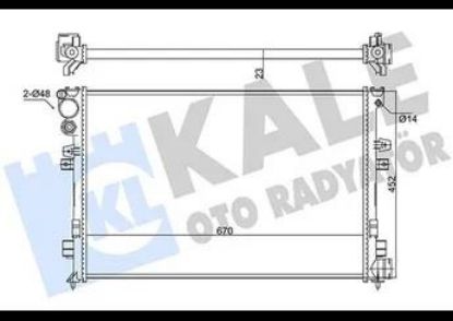 RADYATÖR 2048012AL SCUDO EXPERT JUMPY 1.9 (-ACSİZ) (347220 MUADILI) resmi