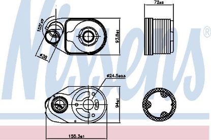 YAĞ SOĞUTUCUSU DUCATO-III (06-) DAILY 2.3JTD EURO4 EURO5 (KALIN TİP) resmi
