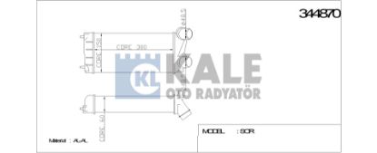 TURBO RADYATÖRÜ 344870 P308 P3008 P5008 PARTNER TEPE C4 C4(B7) DS4 C4 PICASSO resmi