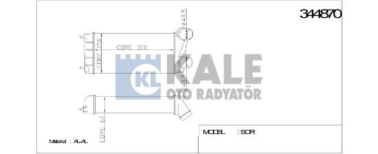 TURBO RADYATÖRÜ 344870 P308 P3008 P5008 PARTNER TEPE C4 C4(B7) DS4 C4 PICASSO resmi