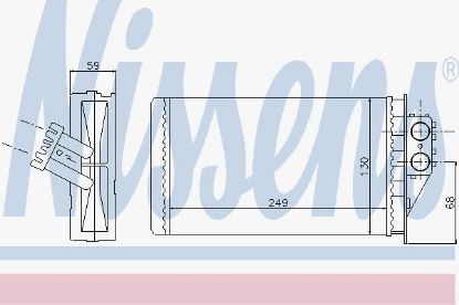 KALORİFER RADYATÖRÜ 346290 P307 (00-05) (MANUEL KLİMA - MARELLİ TİP) resmi