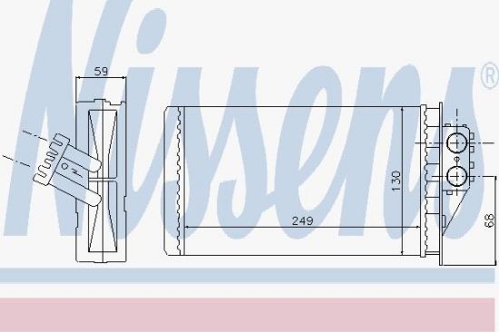 KALORİFER RADYATÖRÜ 346290 P307 (00-05) (MANUEL KLİMA - MARELLİ TİP) resmi