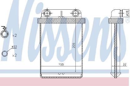 KALORİFER RADYATÖRÜ 346390 ASTRA-J GTC ASTRA-K ZAFIRA (BRAZING) resmi