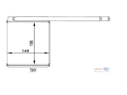 KALORİFER RADYATÖRÜ 346540 FIESTA-V (01-08) FUSION (01-12) MAZDA 2 (BRAZING) resmi