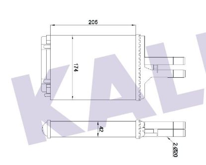 KALORİFER RADYATÖRÜ 346675 VECTRA-B (96-02) KLİMASIZ resmi