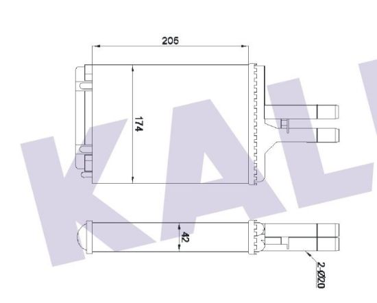 KALORİFER RADYATÖRÜ 346675 VECTRA-B (96-02) KLİMASIZ resmi