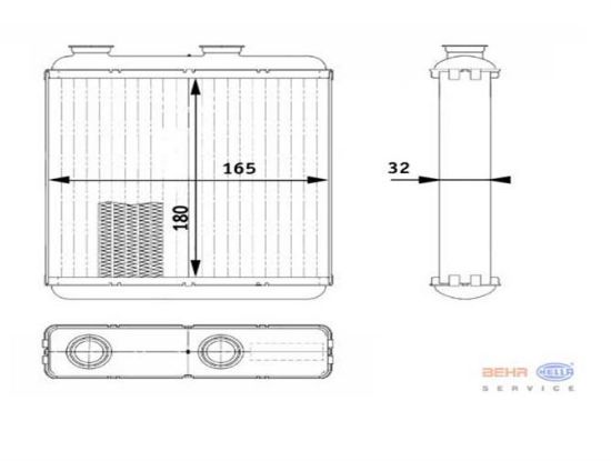 KALORİFER RADYATÖRÜ 346705 MERIVA (03-10) resmi