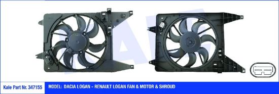 DAVLUMBAZLI FAN MOTORU 347155 LOGAN (06->) SANDERO (08->) DUSTER 1.5 DCI 1.6 resmi