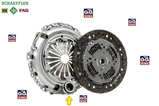 DEBRİYAJ (B+B+B) PARTNER TEPEE 1.6HDI (EURO5) P208 P301 C-ELYSEE resmi