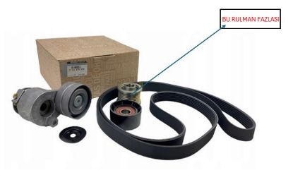 ALTERNATÖR GERGİ KİTİ LAGUNA-II 2.0 16V F4R TRAFIC MASTER (7 KANAL DİŞLİ İLE) resmi