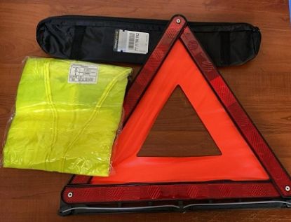 TRAFİK SETİ (TRAFİK REFLEKTÖRÜ + FOSFORLU İKAZ YELEĞİ) resmi