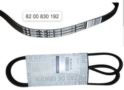 KANALLI KAYIŞ 8200830192 4PK1540 SANDERO LOGAN CLIO II KANGO 1.2 16V D4F D7F resmi