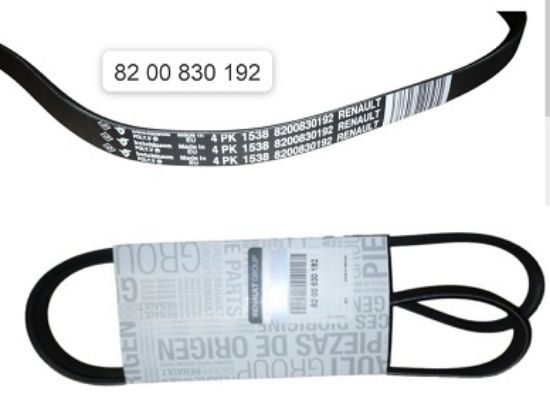 KANALLI KAYIŞ 8200830192 4PK1540 SANDERO LOGAN CLIO II KANGO 1.2 16V D4F D7F resmi