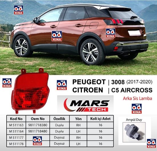 ARKA SİS FARI SAĞ M511177 P3008 (17-20) C5 AIRCROSS (DUYSUZ) resmi
