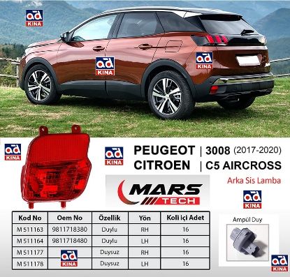 ARKA SİS FARI SOL M511178 P3008 (17-20) C5 AIRCROSS (DUYSUZ) resmi