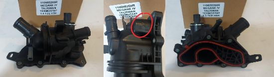 TERMOSTAT KOMPLE (98°C) 1.3 TCE H5H MEGANE-IV 15-> KADJAR TALISMAN DUSTER-II resmi
