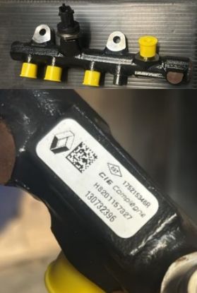 ENJEKTÖR RAMPASI (MÜŞÜRLÜ) 175215346R CLIO IV YENİ SYMBOL 1.5DCI DUSTER SANDERO resmi