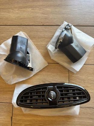 TORPİDO HAVALANDIRMA IZGARASI SET (SAĞ+SOL+ORTA) (BORDO) 207212585 CLIO III resmi