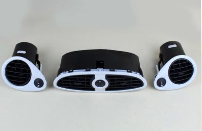 TORPİDO HAVALANDIRMA IZGARASI SET (SAĞ+SOL+ORTA) (BEYAZ) 212585207 CLIO III resmi