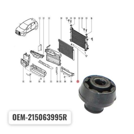 RADYATÖR LASTİĞİ ALT 215063995R CLIO-IV CAPTUR ZOE resmi