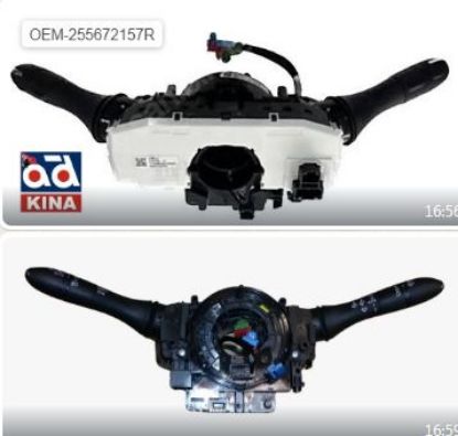 DİREKSİYON AİRBAG KOL ÜNİTESİ KOLEOS II 255672157R resmi