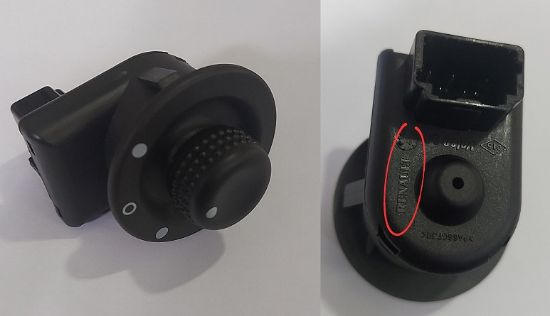 AYNA AYAR DÜĞMESİ 255704649R CLIO-III TWINGO MEGANE-II MASTER CAPTUR DUSTER 7FİŞ resmi