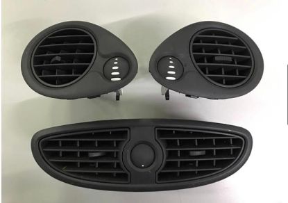 TORPİDO HAVALANDIRMA IZGARASI SET (SAĞ+SOL+ORTA) (MAT SİYAH) 585212207 CLIO III resmi