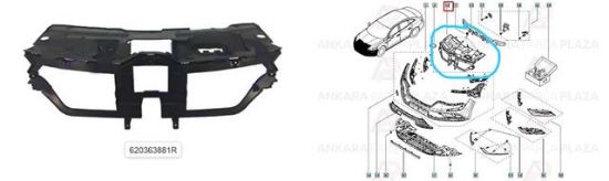 TAMPON SPORTU ( İÇ PANJUR ) 620363881R TALISMAN resmi