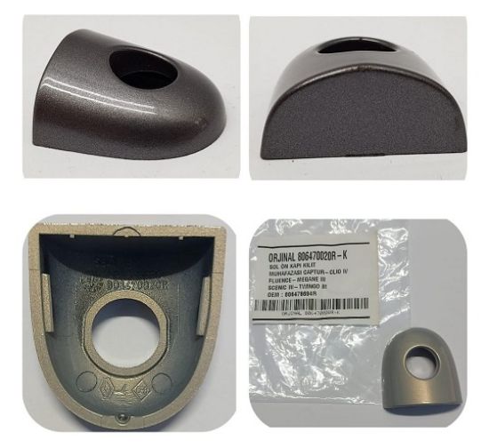 KAPI KİLİT MUHAFAZASI ÖN SOL (GRİ) CAPTUR CLIO IV FLUENCE MEGANE III ZOE resmi
