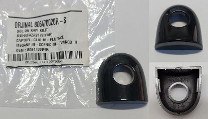 KAPI KİLİT MUHAFAZASI ÖN SOL (SİYAH) CAPTUR CLIO IV FLUENCE MEGANE III ZOE resmi