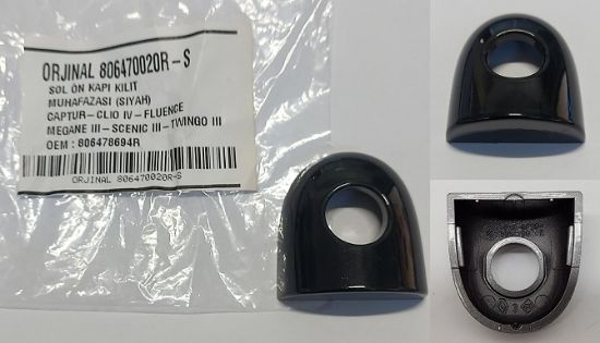 KAPI KİLİT MUHAFAZASI ÖN SOL (SİYAH) CAPTUR CLIO IV FLUENCE MEGANE III ZOE resmi