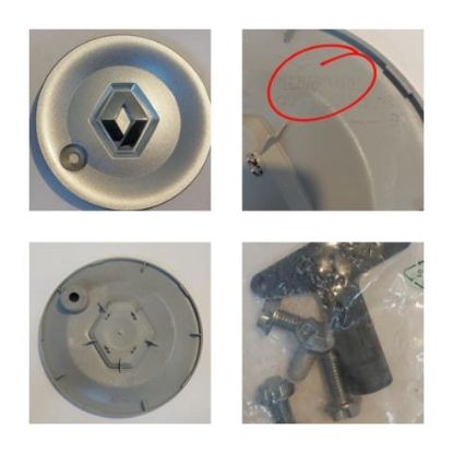 JANT GÖBEK TK. ALİMİNYUM CLIO III MODUS (4 KAPAK + SÖKME ANAHTAR İLE BİRLİKTE) resmi