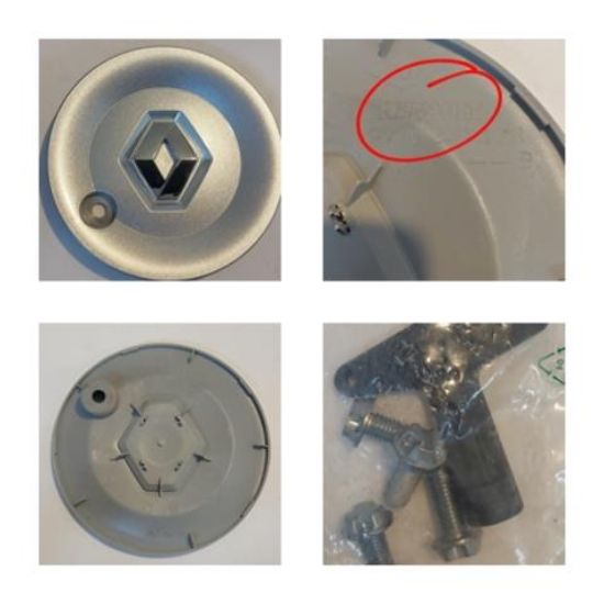 JANT GÖBEK TK. ALİMİNYUM CLIO III MODUS (4 KAPAK + SÖKME ANAHTAR İLE BİRLİKTE) resmi