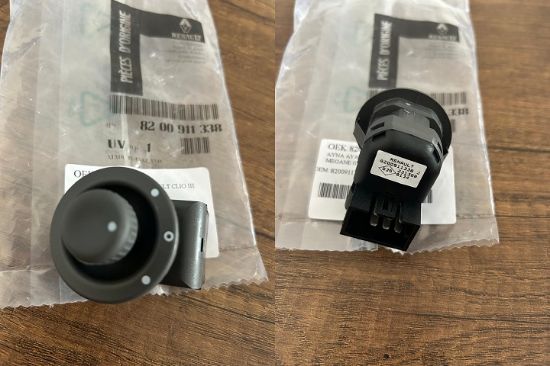 AYNA AYAR DÜĞMESİ MEGANE-II CLIO-III MASTER-III LOGAN (KALIN FİŞ) resmi