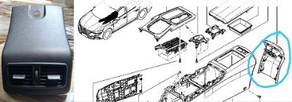 ORTA KONSUL ARKA KAPAĞI KOMPLE 969501212R TALISMAN resmi