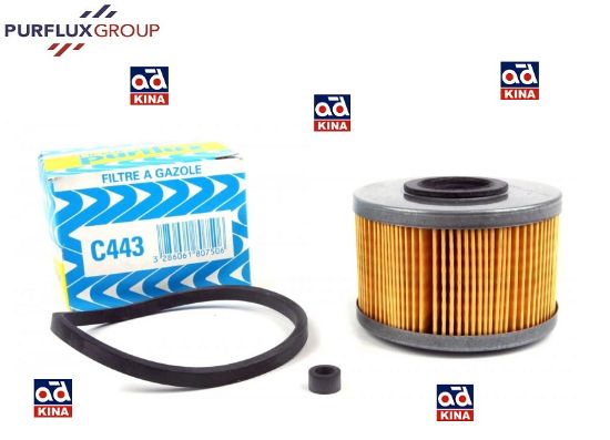 MAZOT FİLTRESİ C443 KANGO 1.9D (98-) EKSPRES TRAFIK 1.9D (-01) resmi