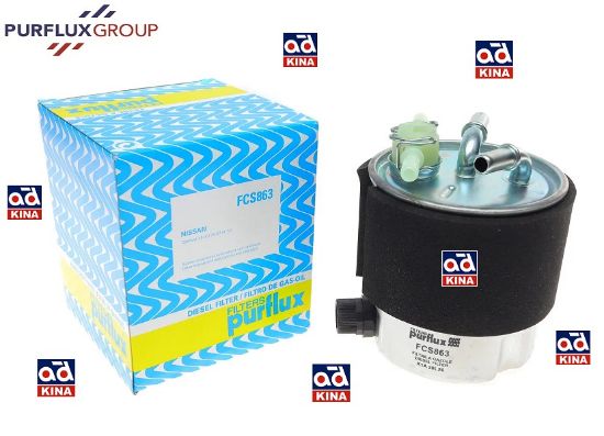 MAZOT FİLTRESİ FCS863 QASHQAI (08-) XTRAIL KOLEOS 1.5 DCI 2.0DCI (SÜNGERLİ) resmi