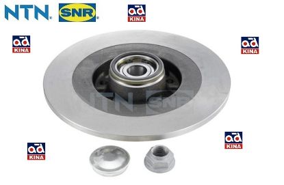 BİLYALI FREN DİSKİ ARKA (ADET) KF15590U LAGUNA-III (08-) LATITUDE (05-10) +ABSLİ resmi