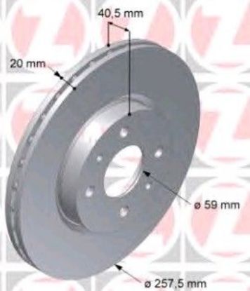 DİSK FREN AYNASI ÖN ST18612 DOBLO 1.3 JTD ALBEA HAVALI (01-) resmi