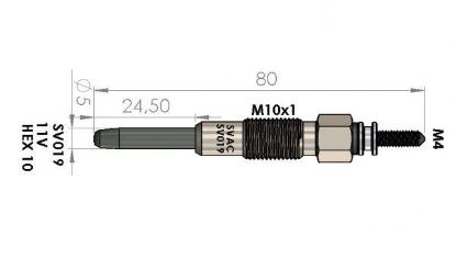 ISITMA BUJİSİ SV019 JUMPER 2.8 HDI resmi