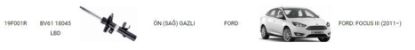 AMORTİSÖR ÖN SAĞ 19F001R FOCUS (2015-) resmi