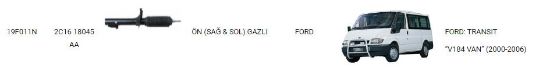 AMORTİSÖR ÖN SAĞ-SOL 19F011N TRANSİT V184 resmi