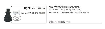 AKS KÖRÜĞÜ DIŞ 10101A R12 7701457539-B (TEK KANAL) resmi