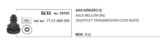 AKS KÖRÜĞÜ İÇ 10103 R12 7701469389 (ÜÇGEN KAFA) resmi