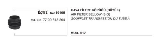HAVA FİLTRE KÖRÜĞÜ 10105 R12 BÜYÜK 7700513294 resmi